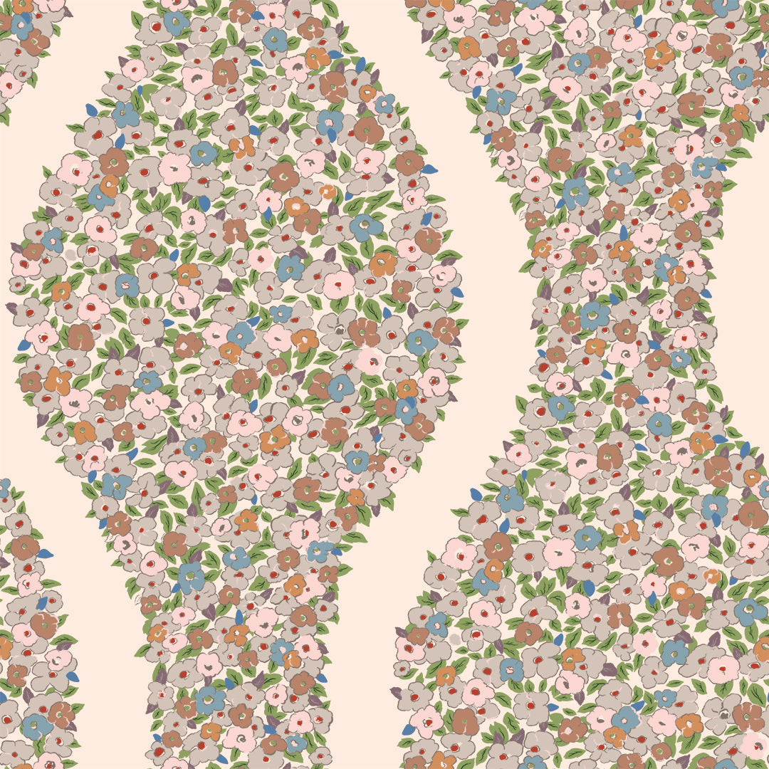 Cosy Posy Peel and Stick Wallpaper By She She