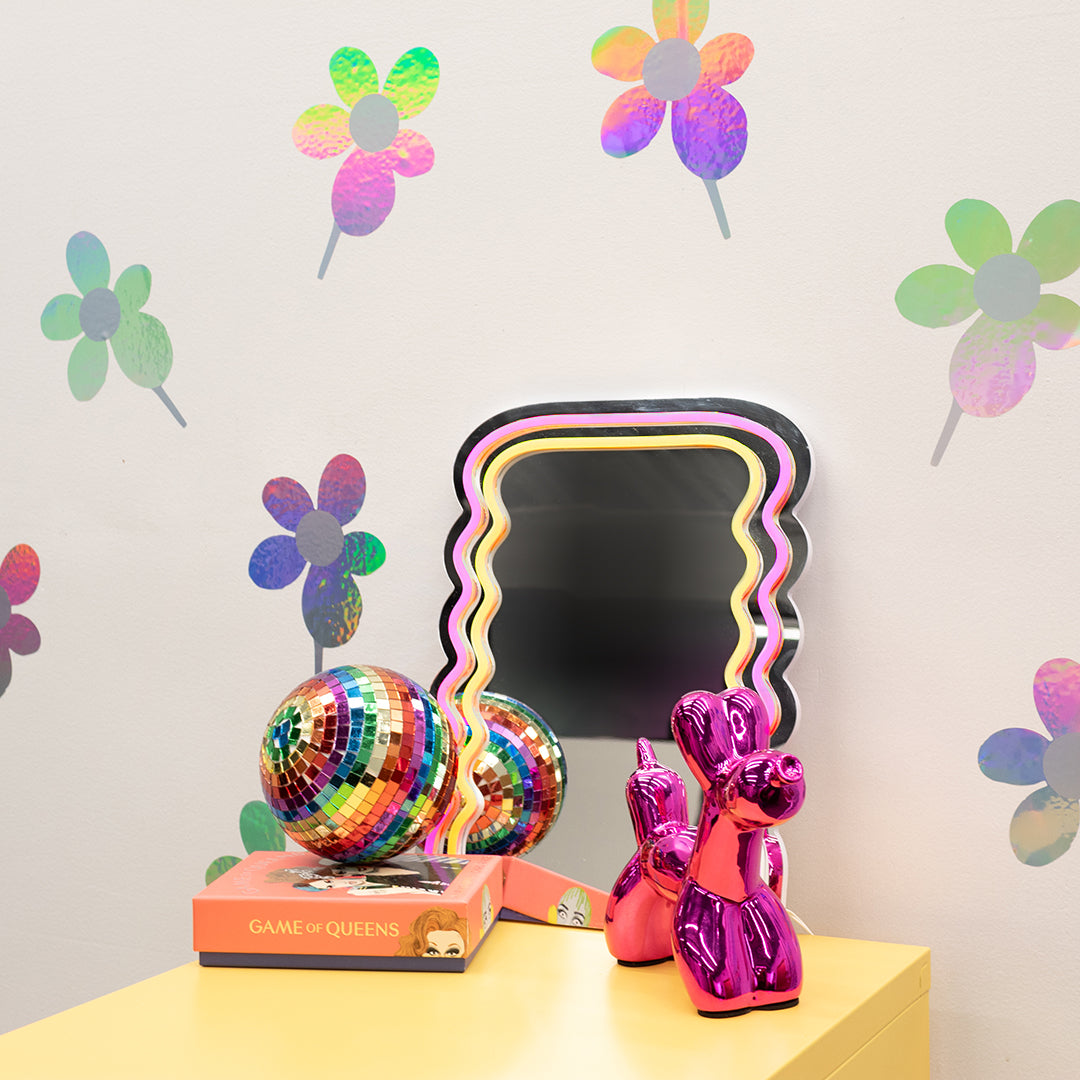 Flower Power Holographic Wall Decals By The Novogratz