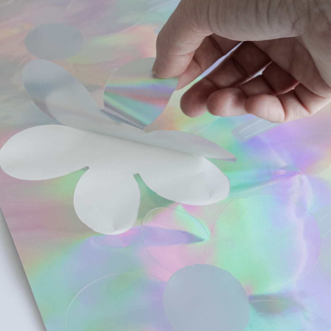 Flower Power Holographic Wall Decals By Novogratz