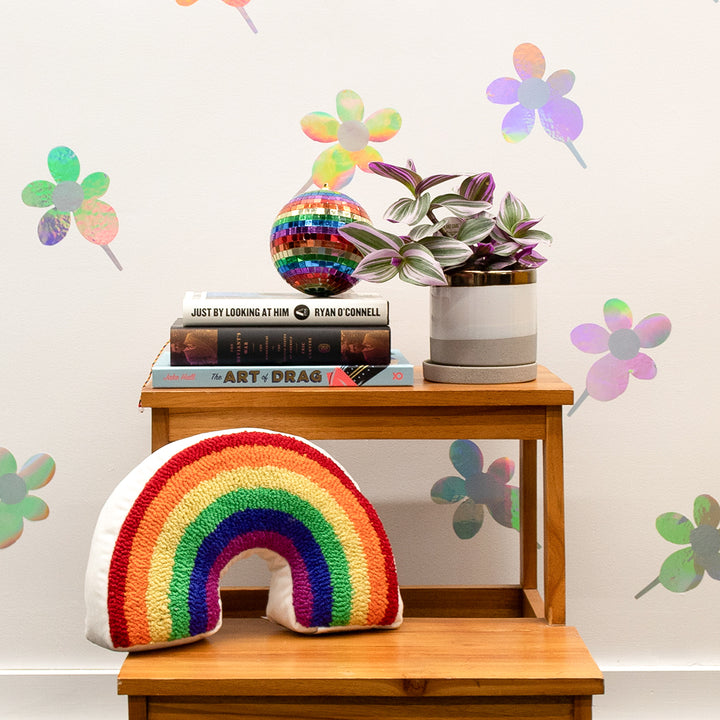 Flower Power Holographic Wall Decals By Novogratz