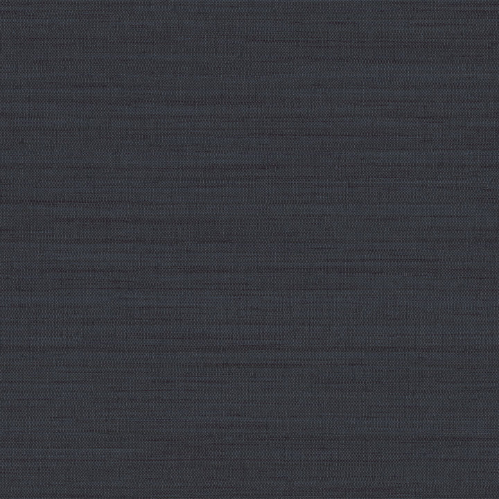 Faux Horizontal Grasscloth Removable Wallpaper - A swatch of Faux Horizontal Grasscloth Peel And Stick Wallpaper in textured navy | Tempaper#color_textured-navy