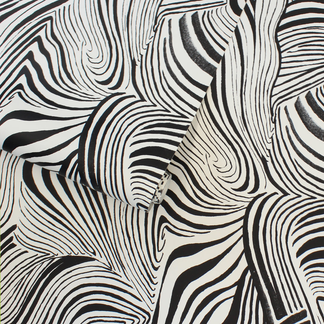 Zebra Marble Peel and Stick Wallpaper By Novogratz