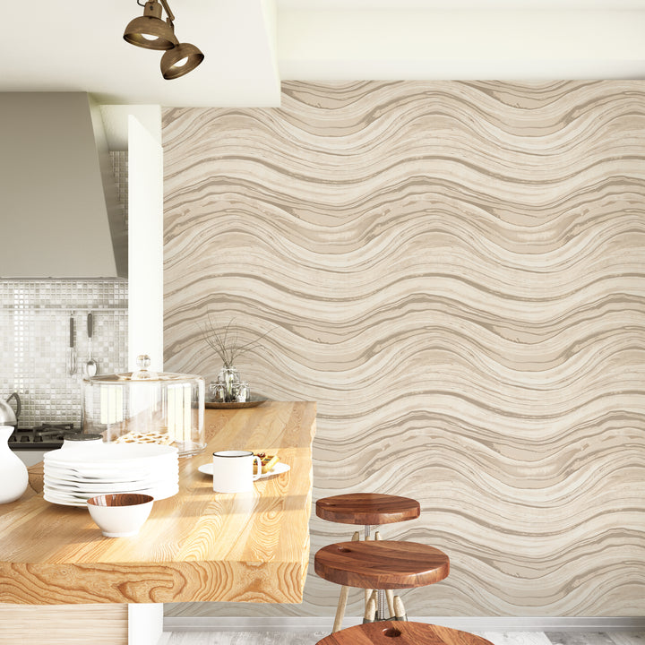 Travertine Peel and Stick Wall Mural