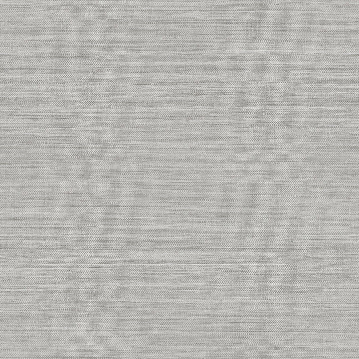 Faux Horizontal Grasscloth Removable Wallpaper - A swatch of Faux Horizontal Grasscloth Peel And Stick Wallpaper in textured pewter | Tempaper#color_textured-pewter