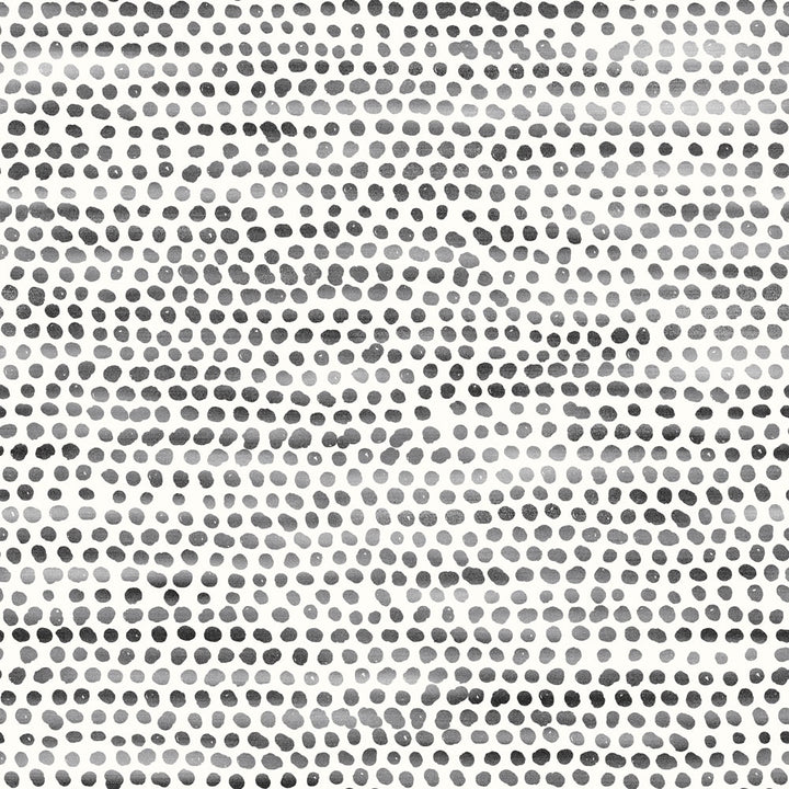 Moire Dots Removable Wallpaper - A swatch of Tempaper's Moire Dots Peel And Stick Wallpaper in black and white dots | Tempaper#color_black-and-white-dots