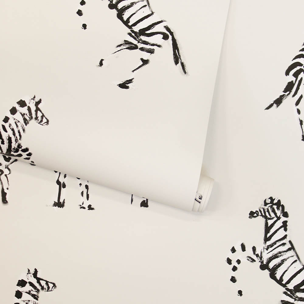 Zebras In Love Peel and Stick Wallpaper By Novogratz