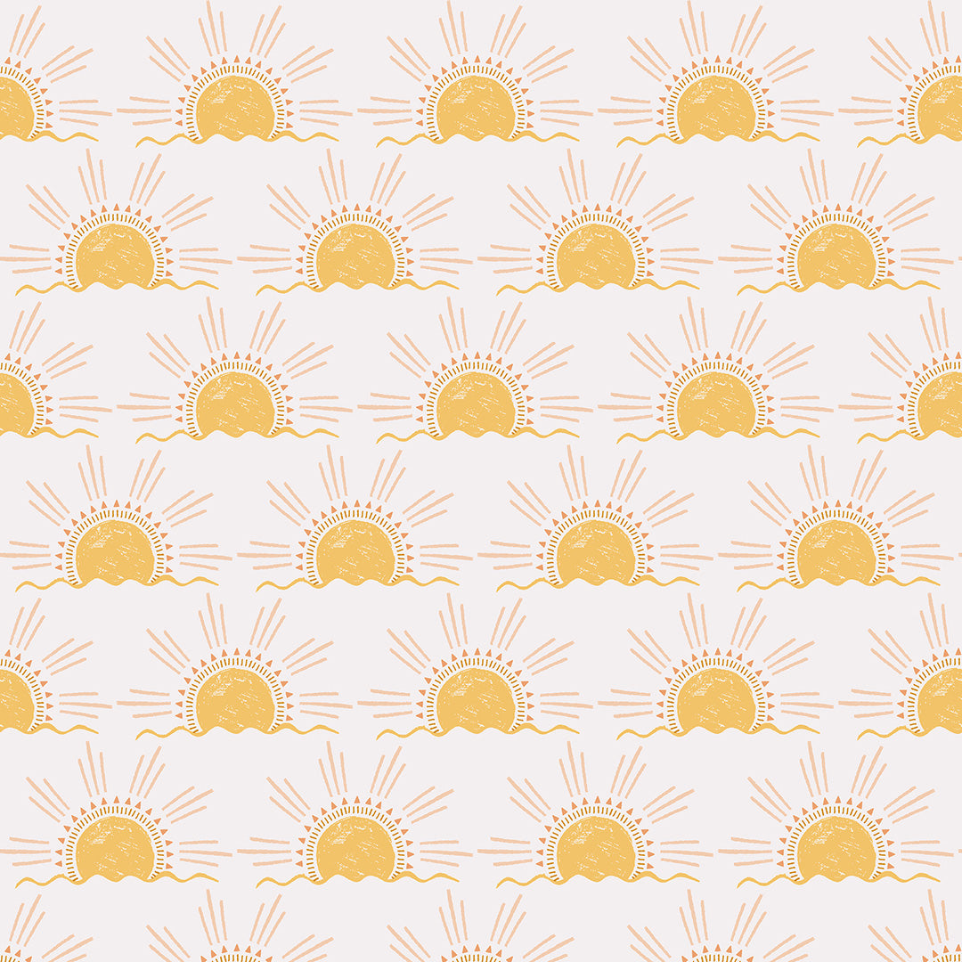 An up close swatch of Tempaper's Sun Peel And Stick Wallpaper.