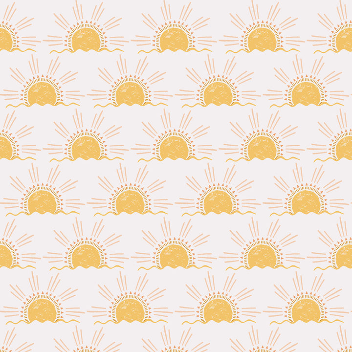 An up close swatch of Tempaper's Sun Peel And Stick Wallpaper.