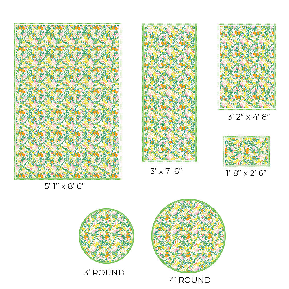 Tempaper's Citrus Vinyl Rug#color_green-citrus