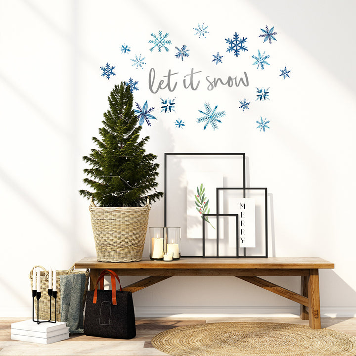 Snow Flakes Removable Wall Decal