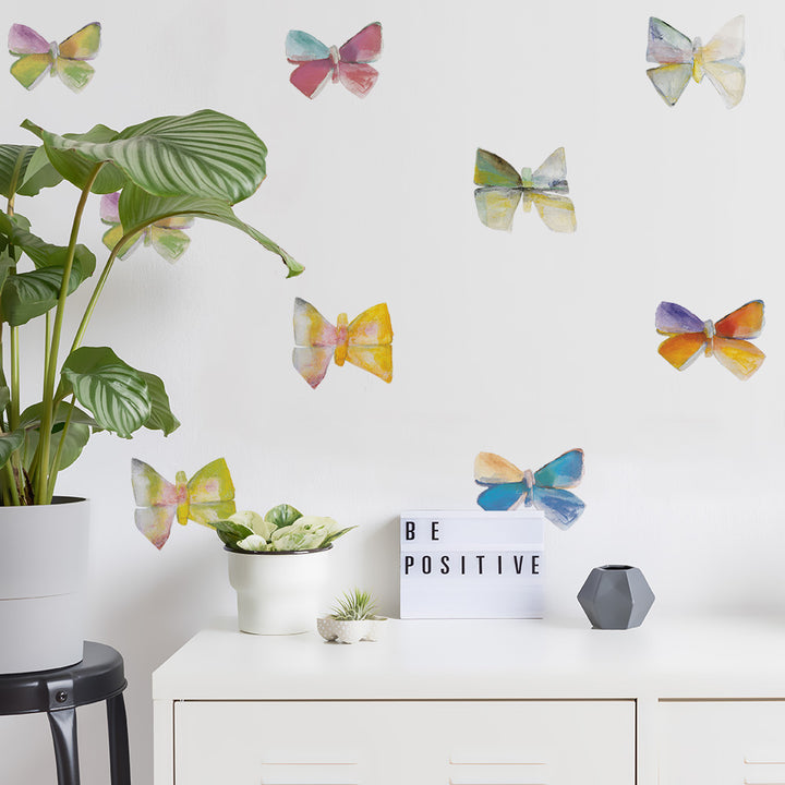 Painted Butterfly Removable Wall Decals