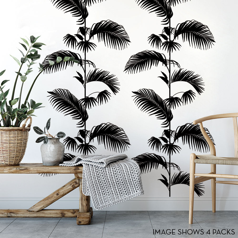 Palm Leaf Stripe Removable Wall Decals