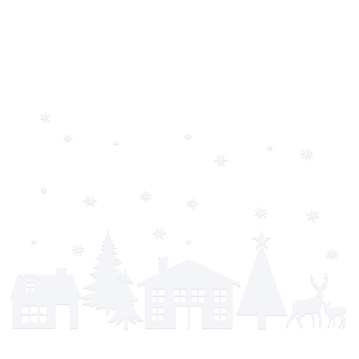 Winter Village Wall Decal